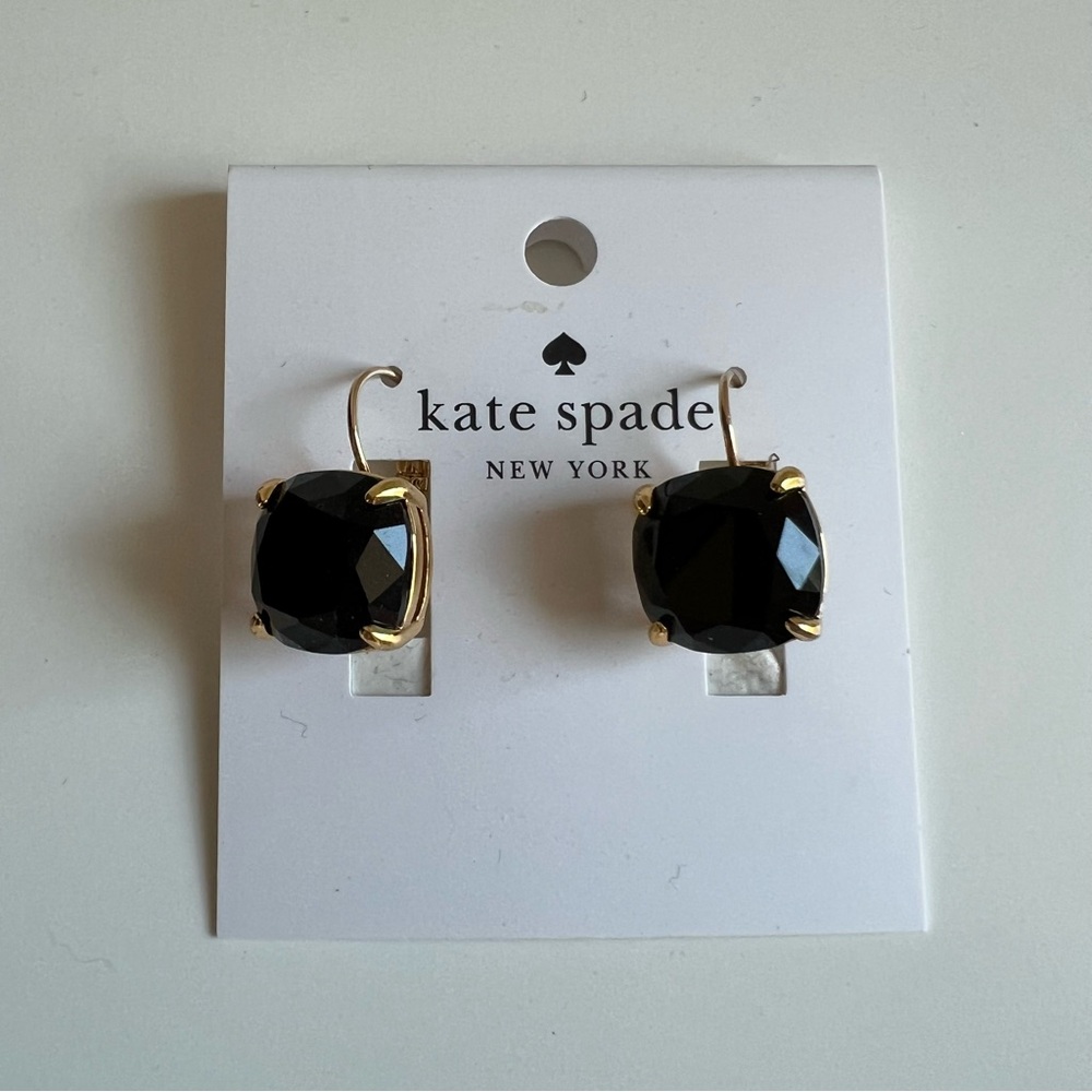 Kate Spade Faux Onyx Earrings